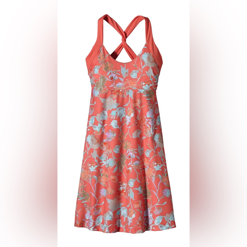 Patagonia | Women’s Morning Glory Dress | Medium| Coral Floral